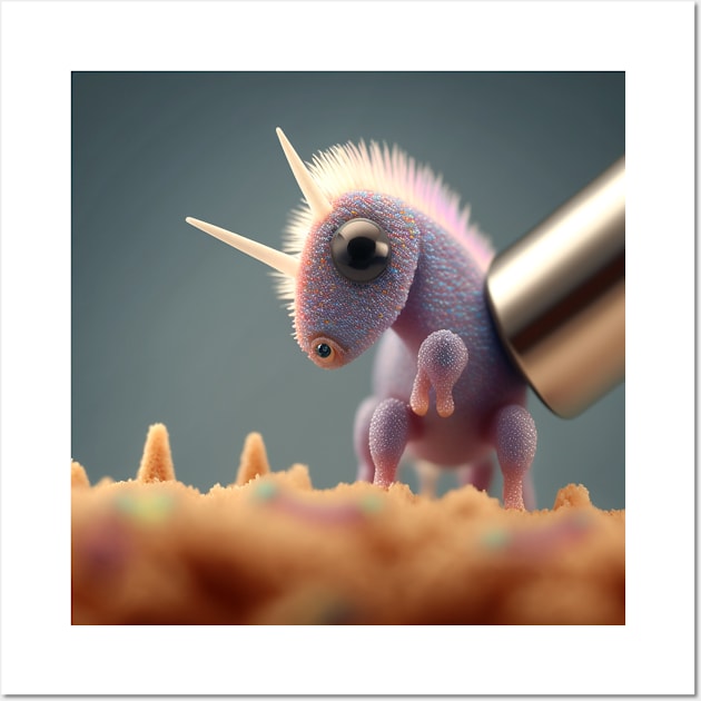 unicorn cute Wall Art by blackwish